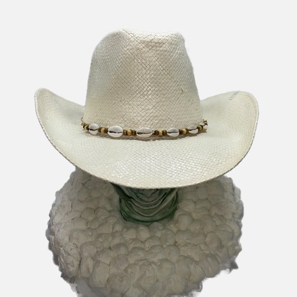 Classic Hat Co. White Straw 10gal Cowgirl Hat 60cm - Picture 9 of 15